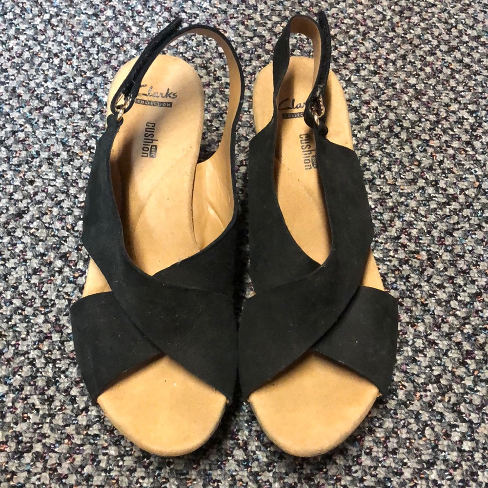 CLARKS WEDGE SANDALS
